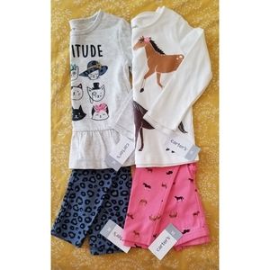 NWT - *BUNDLE* 2T Carter's toddler girl sets-